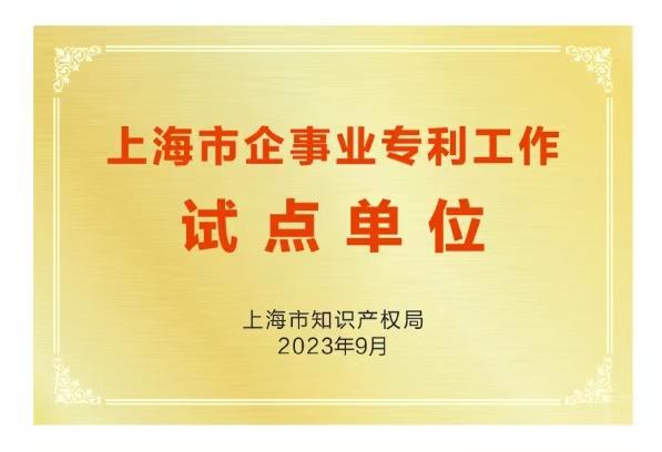 
上海市專利試點單位